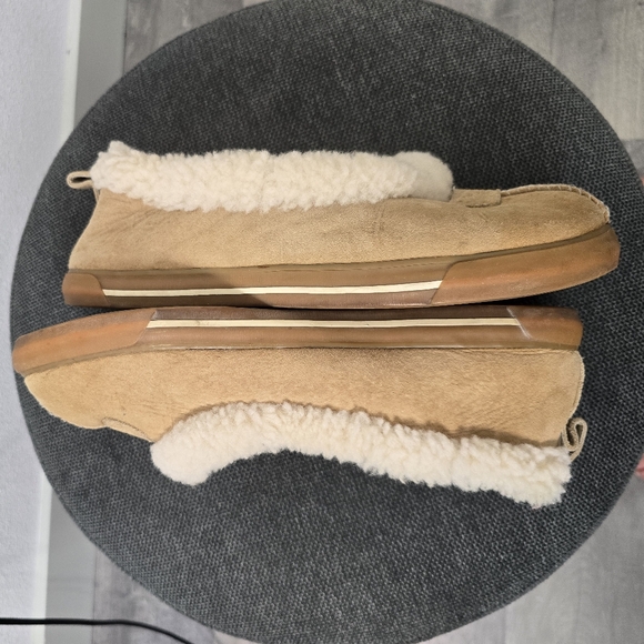 UGG Slippers Rylan Womens 12 Slip On Flats 1871 Brown Sherpa Slippers Comfort - Picture 10 of 10